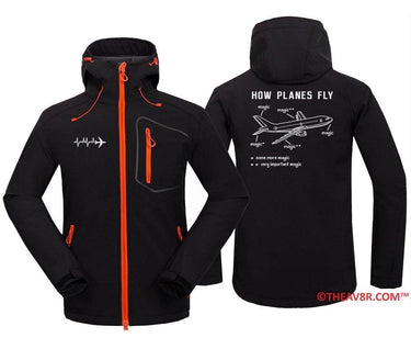HOW AIRPLANES FLY DESIGNED HOODIE THE AV8R